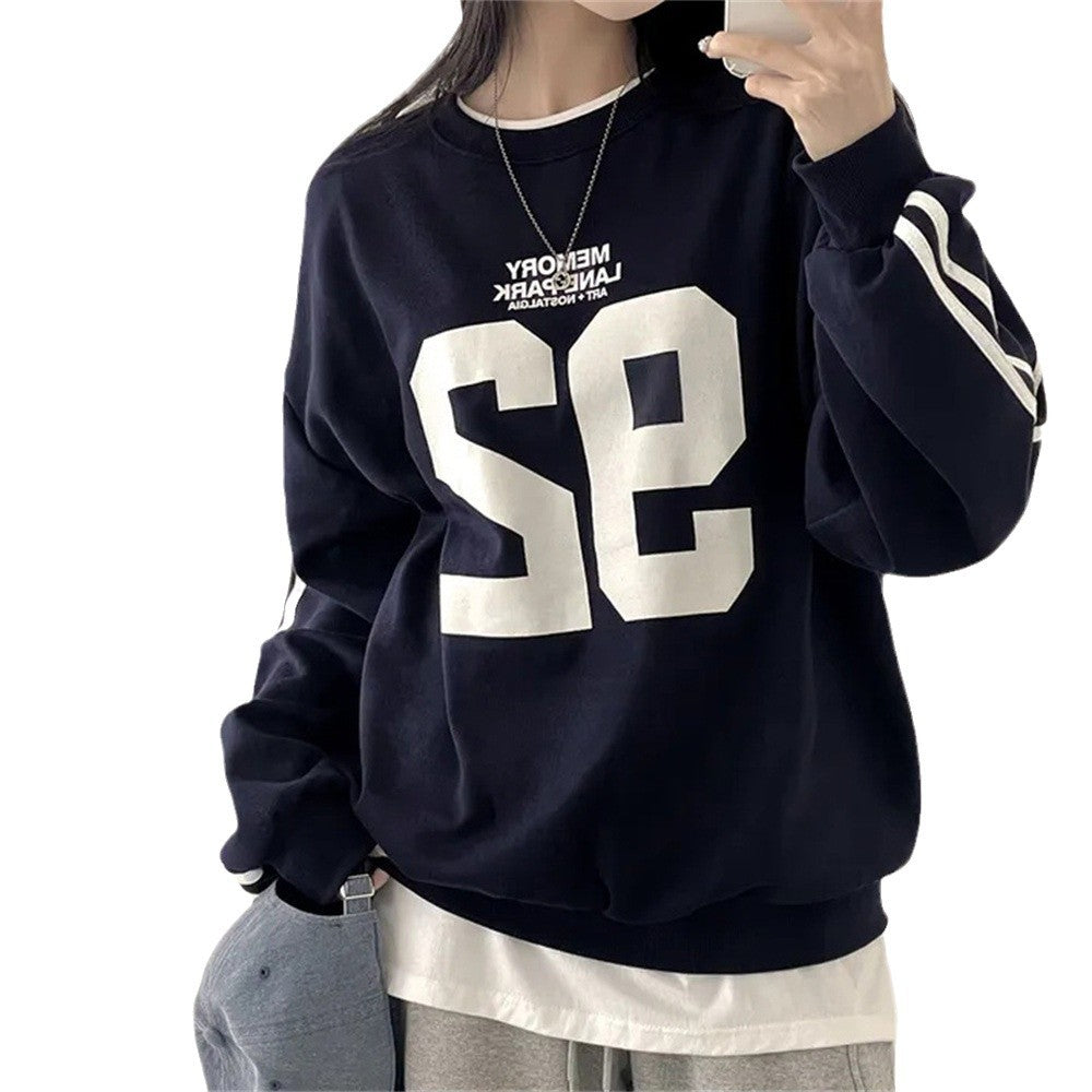 Korean Style Loose Casual Cotton Sweater for Women
