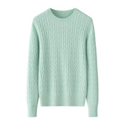 Round Neck Sweater Women's Pure Cashmere Sweater