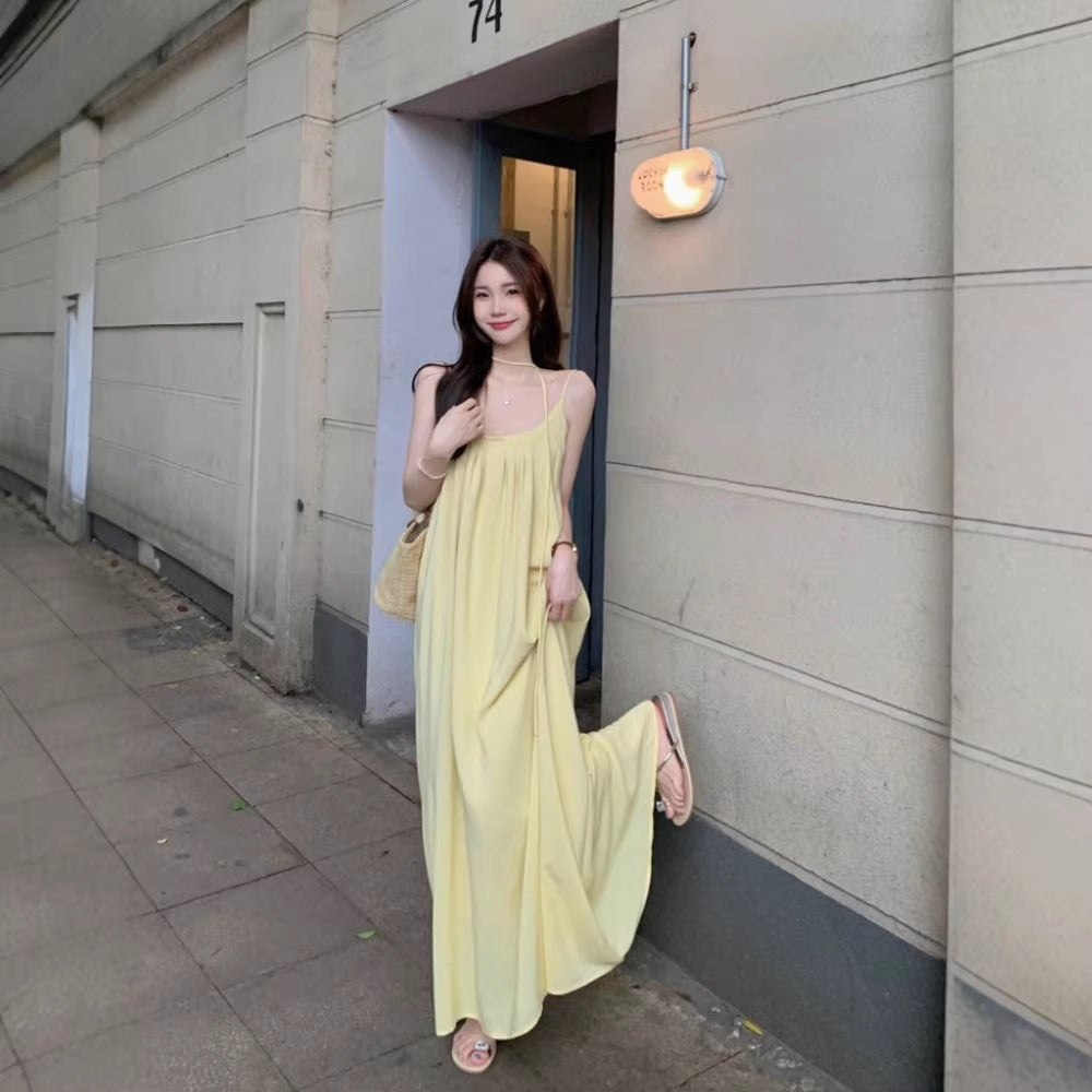 Beach-style Strap Dress for Women