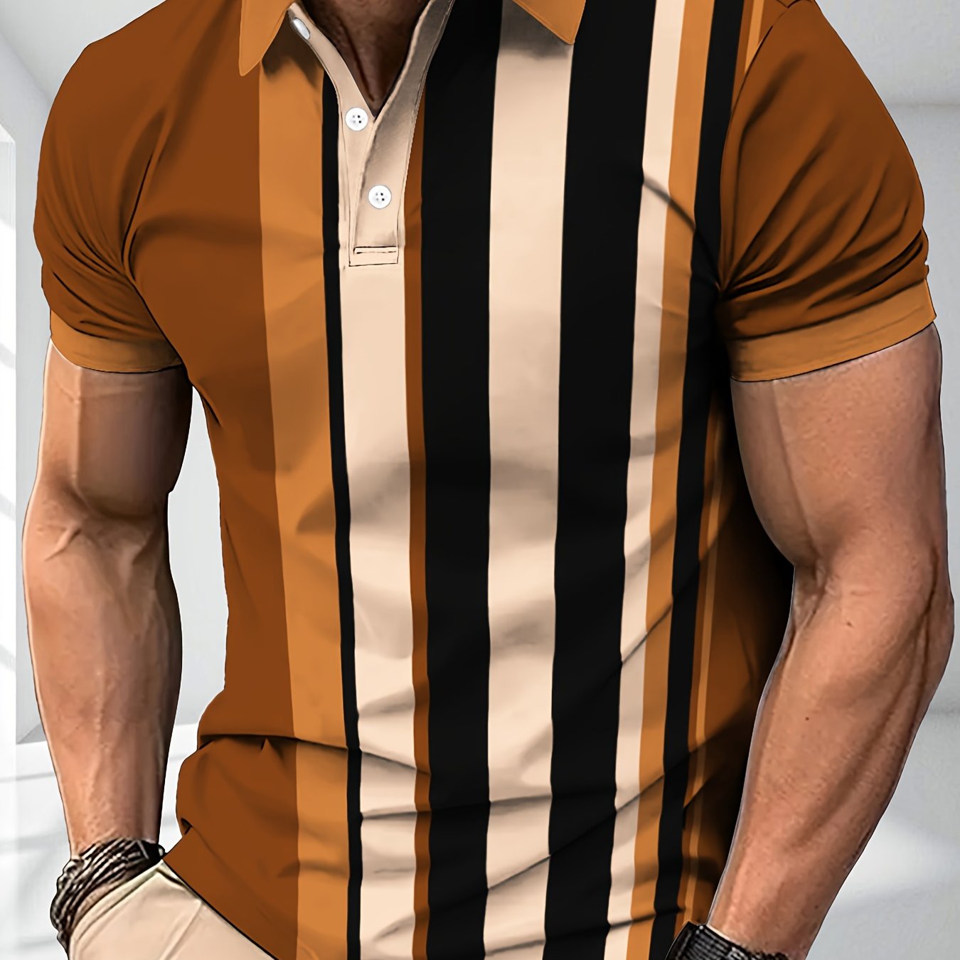 Men's Casual Short Sleeve Polo Shirt