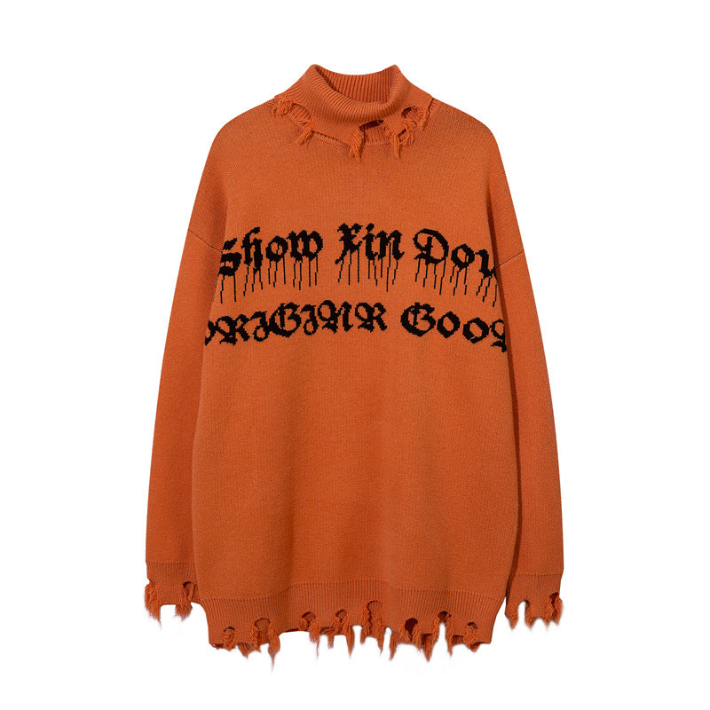 Cozy Printed Streetwear Pullover Sweater