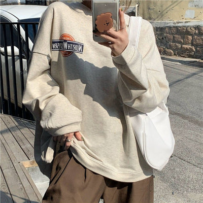 Women's Casual Long-Sleeve Letter Pullover Sweater