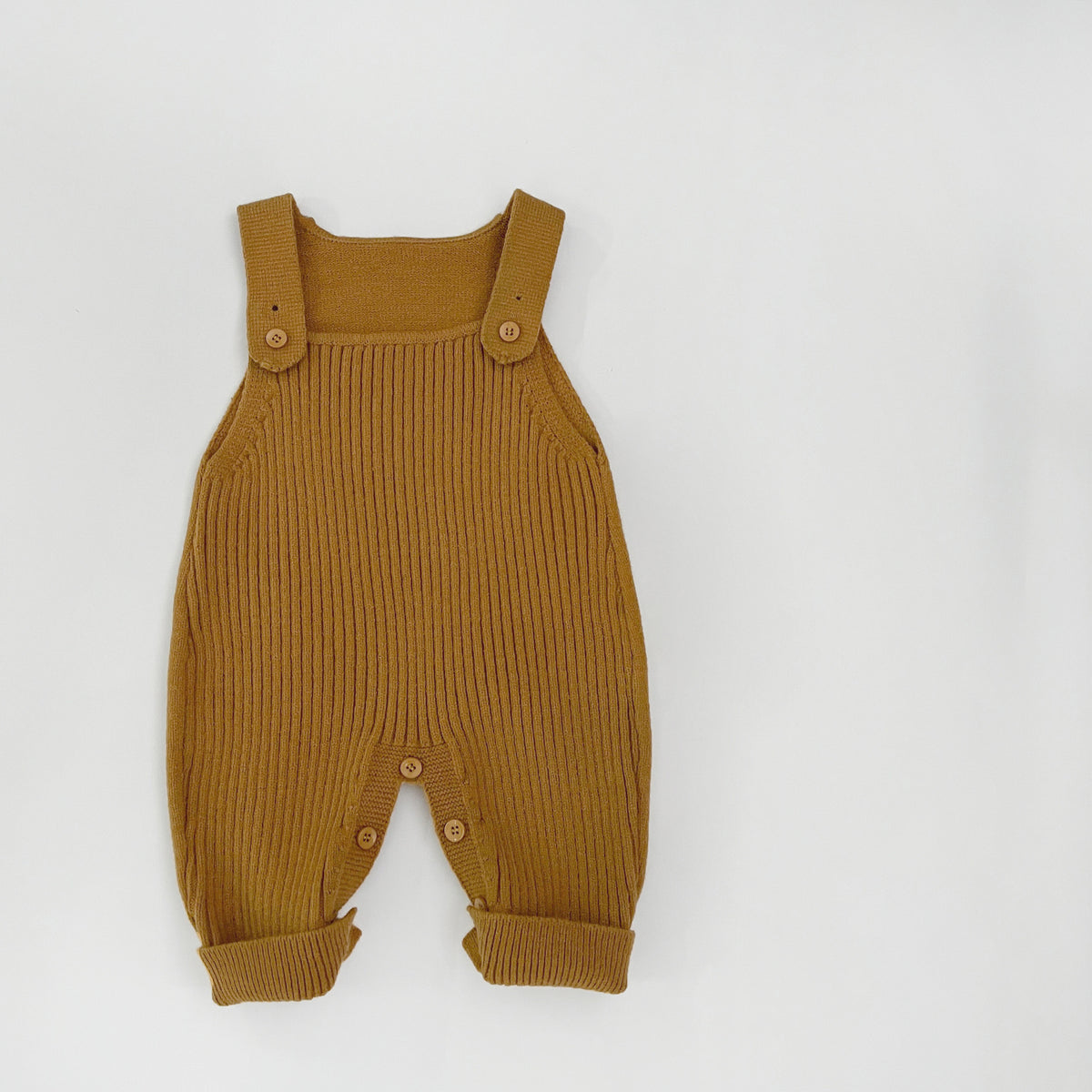 Cozy Knitted Infant Suspender Jumpsuit for Spring & Autumn