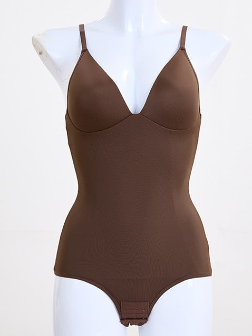 Seamless V-Neck Waist Trainer & Body Shaping Corset