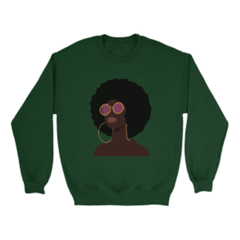Trendy Cartoon Print Round Neck Casual Pullover Sweatshirt