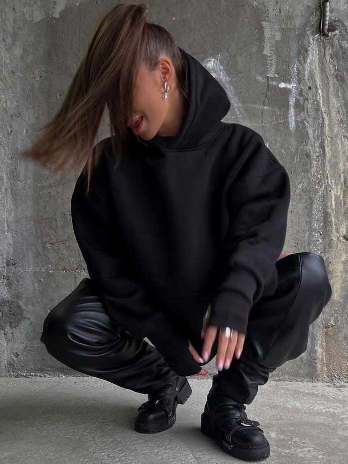 Rhinestone Tassel Oversized Hoodie Streetwear Jacket
