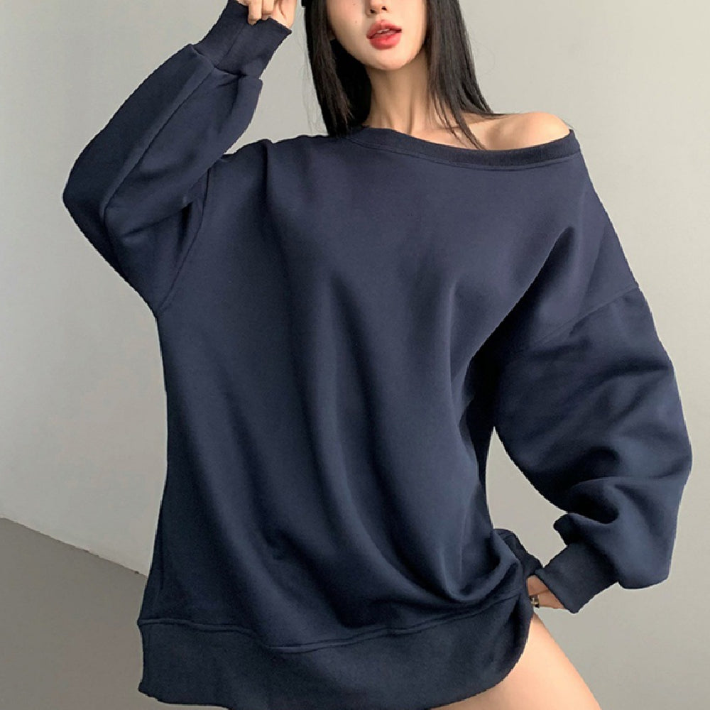 Chic Off-Shoulder Casual Loose Autumn & Winter Sweater