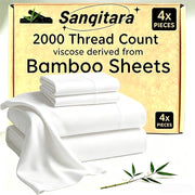 Bamboo Blend Cooling Bed Sheet Set for King Size Bed