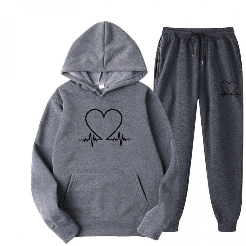 Cozy Fleece Hooded Sweatshirt & Jogger Set