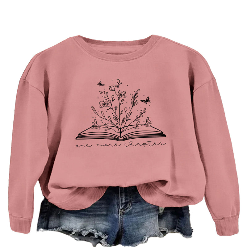 Casual Long Sleeve Letter Print Loose Sweatshirt