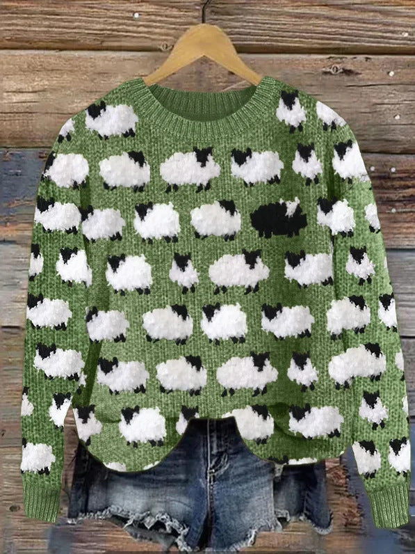 Festive Christmas Deer Couples Matching Sweater