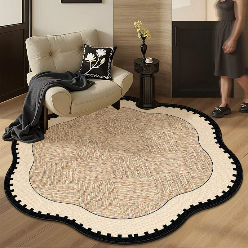 Retro-style Living Room Rug Slip-resistant Mat for Beanbag Chairs