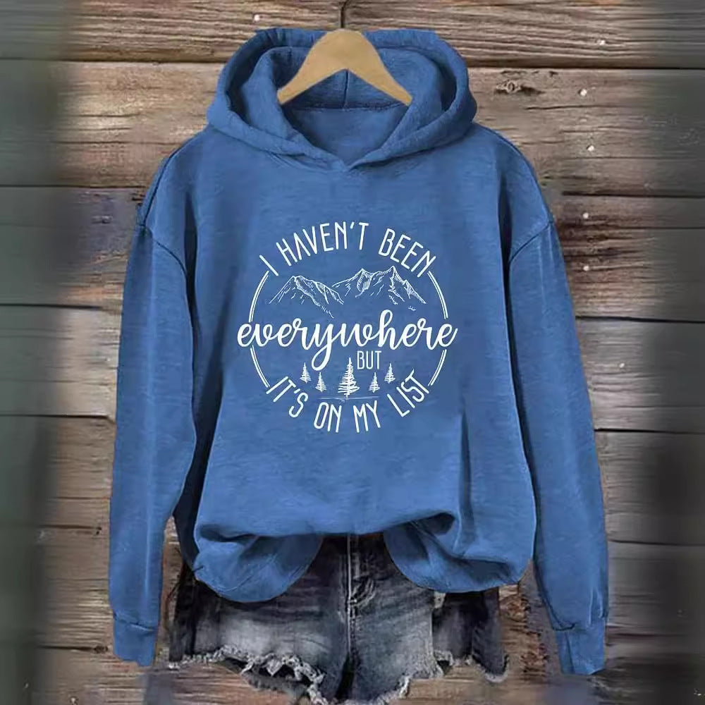 Women's 3D Printed Casual Hooded Sweatshirt