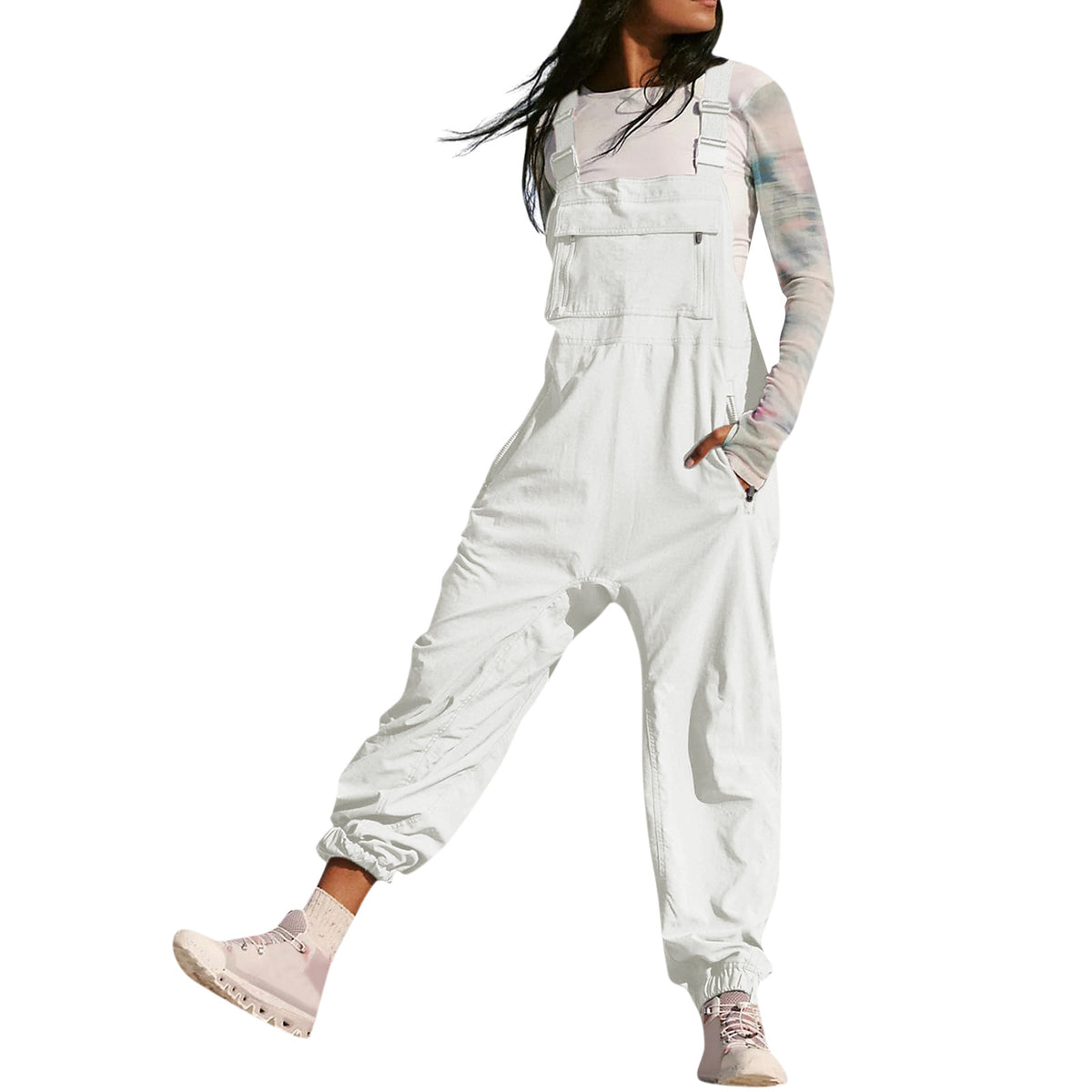 Working Bib Top Pants Amazon Fashion Leisure Tappered Jumpsuit