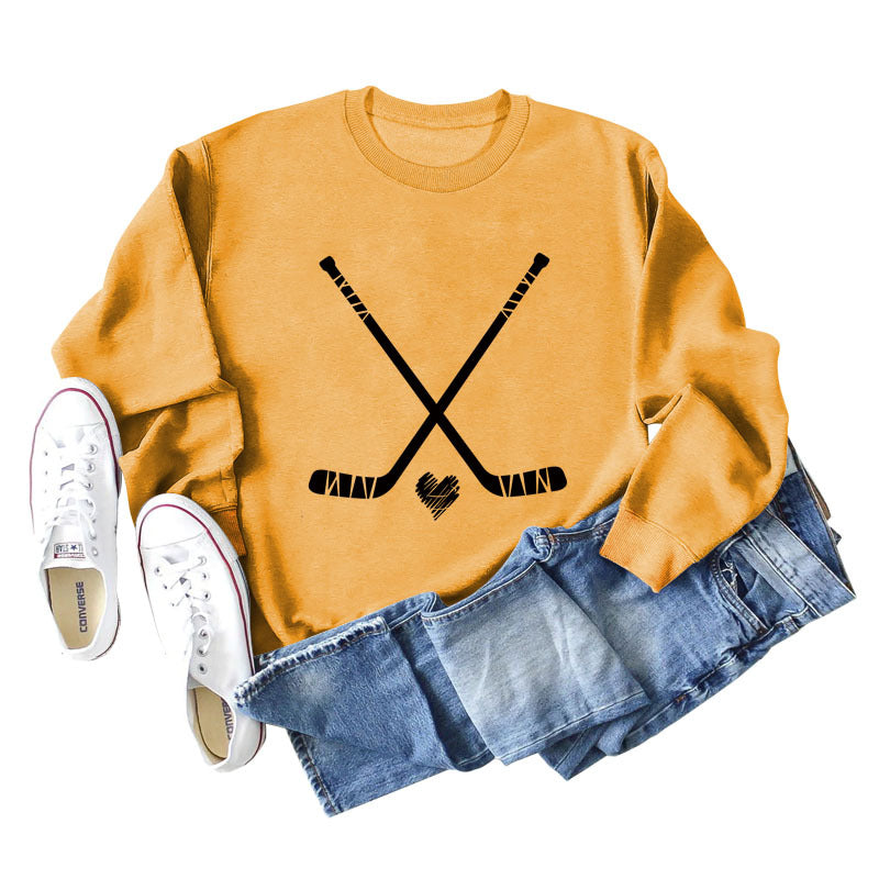 Plus Size Casual Long Sleeve Letter Print Autumn Sweater