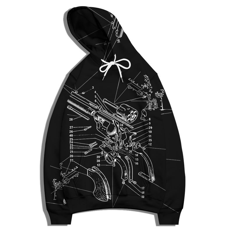 Unisex Digital Print Graphic Sweatshirt