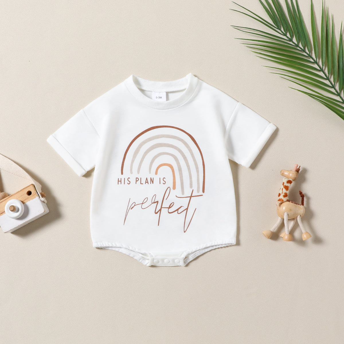 Infant Toddler Rainbow Printing Short Sleeved Kazakhstan