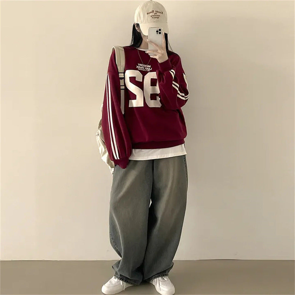 Korean Style Loose Casual Cotton Sweater for Women
