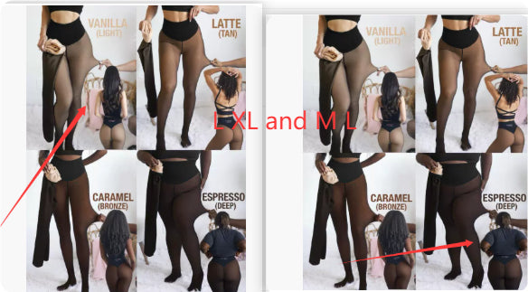 Winter Warm Translucent Fleece-Lined Shaping Leggings