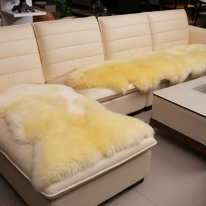 Fur Sofa Cushion Bay Window Mat Living Room Bedroom