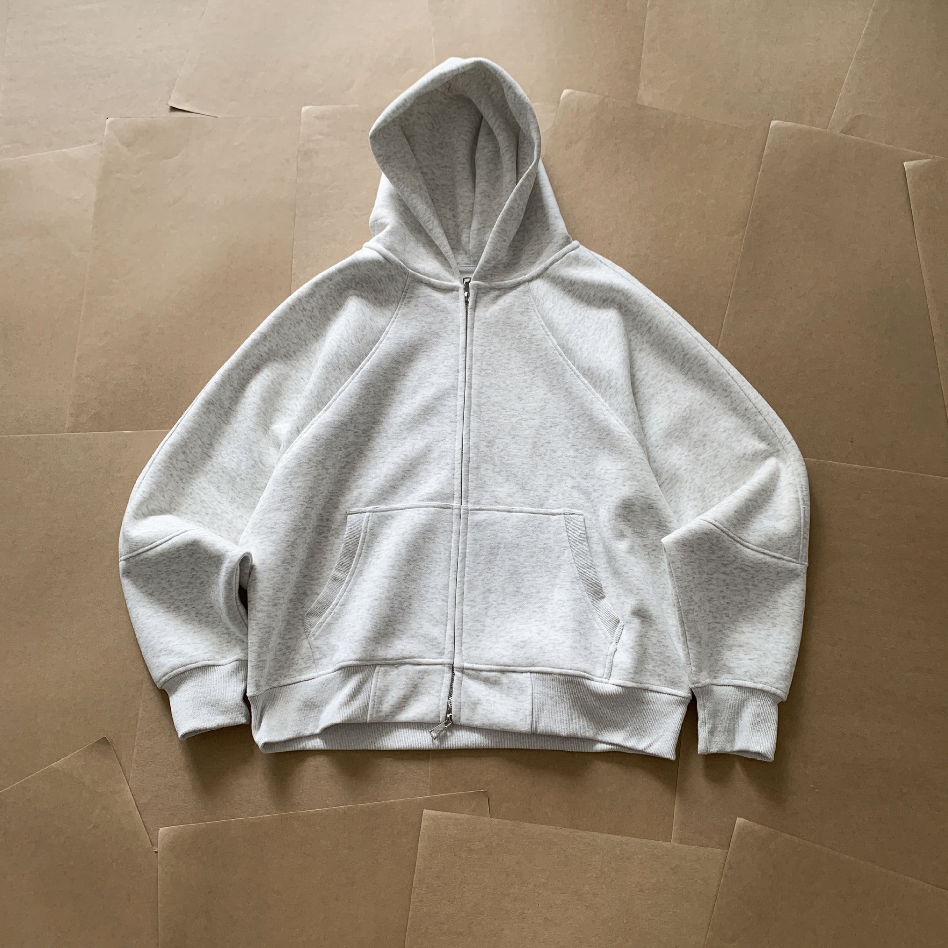 Men's Casual Corduroy Hooded Zip Cardigan