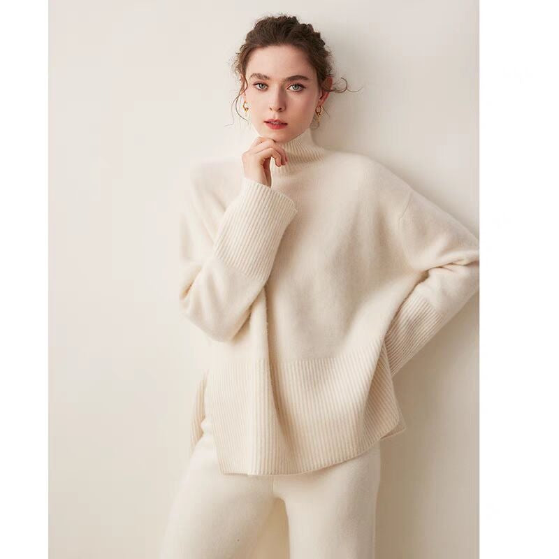 Slit Knitted Loose Women's Autumnwinter Sweater