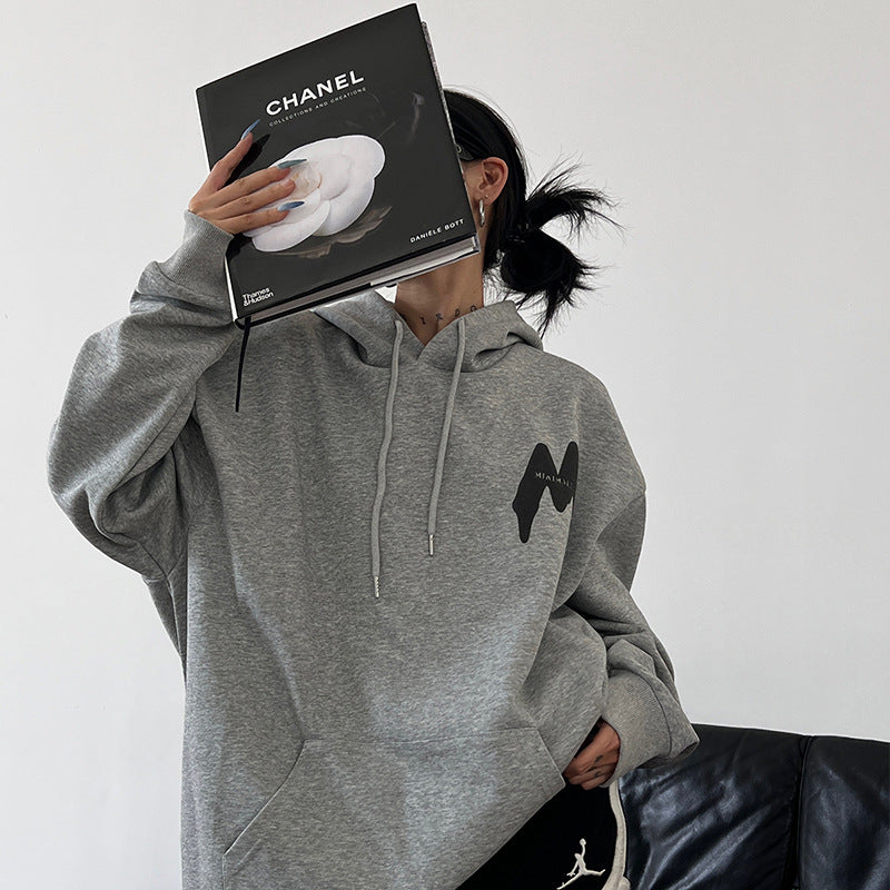 Cozy Loose-Fit Hooded Long Sleeve Sweater for Women