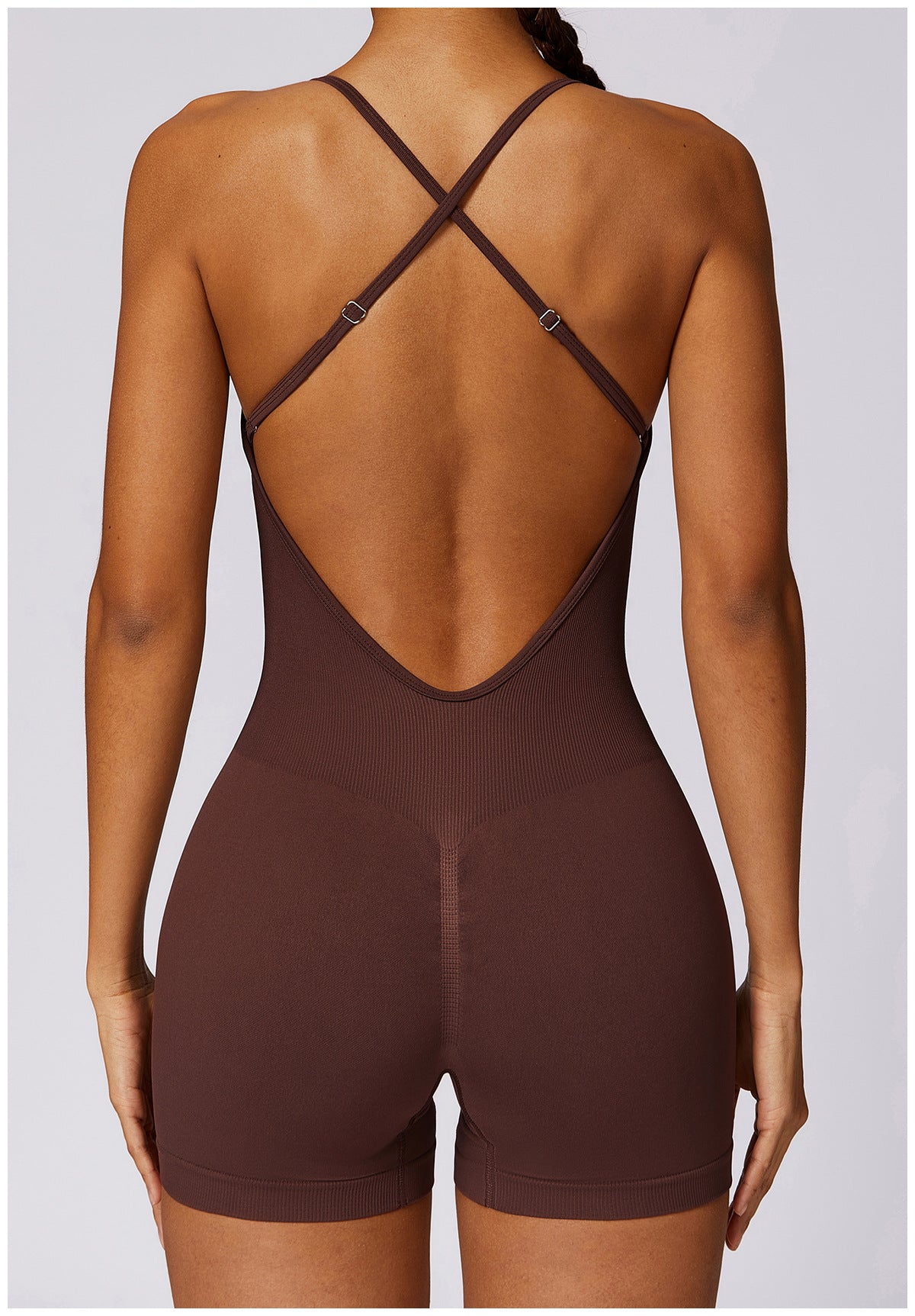 Seamless Hollow-Out Yoga Jumpsuit for Women