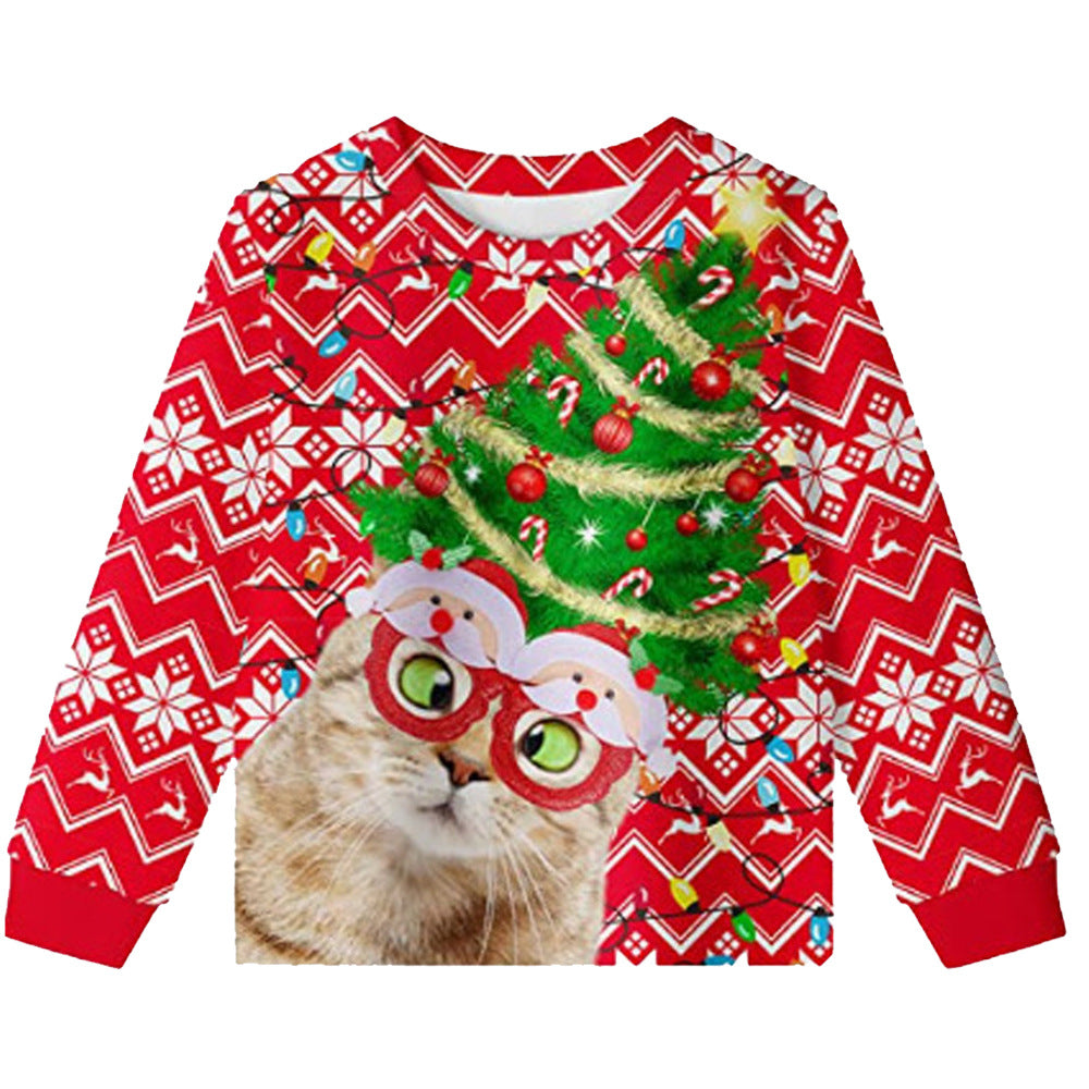 Men's Cute Animal Knit Pullover Sweatshirt