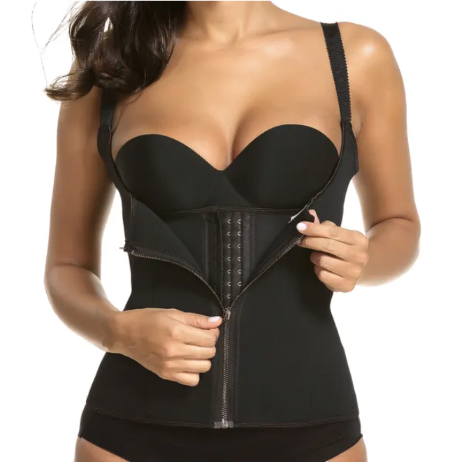 Zippered Waist Trainer & Tummy Control Body Shaper Corset