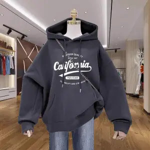Cozy Navy Fleece Print Jacket: Warm & Stylish Outerwear