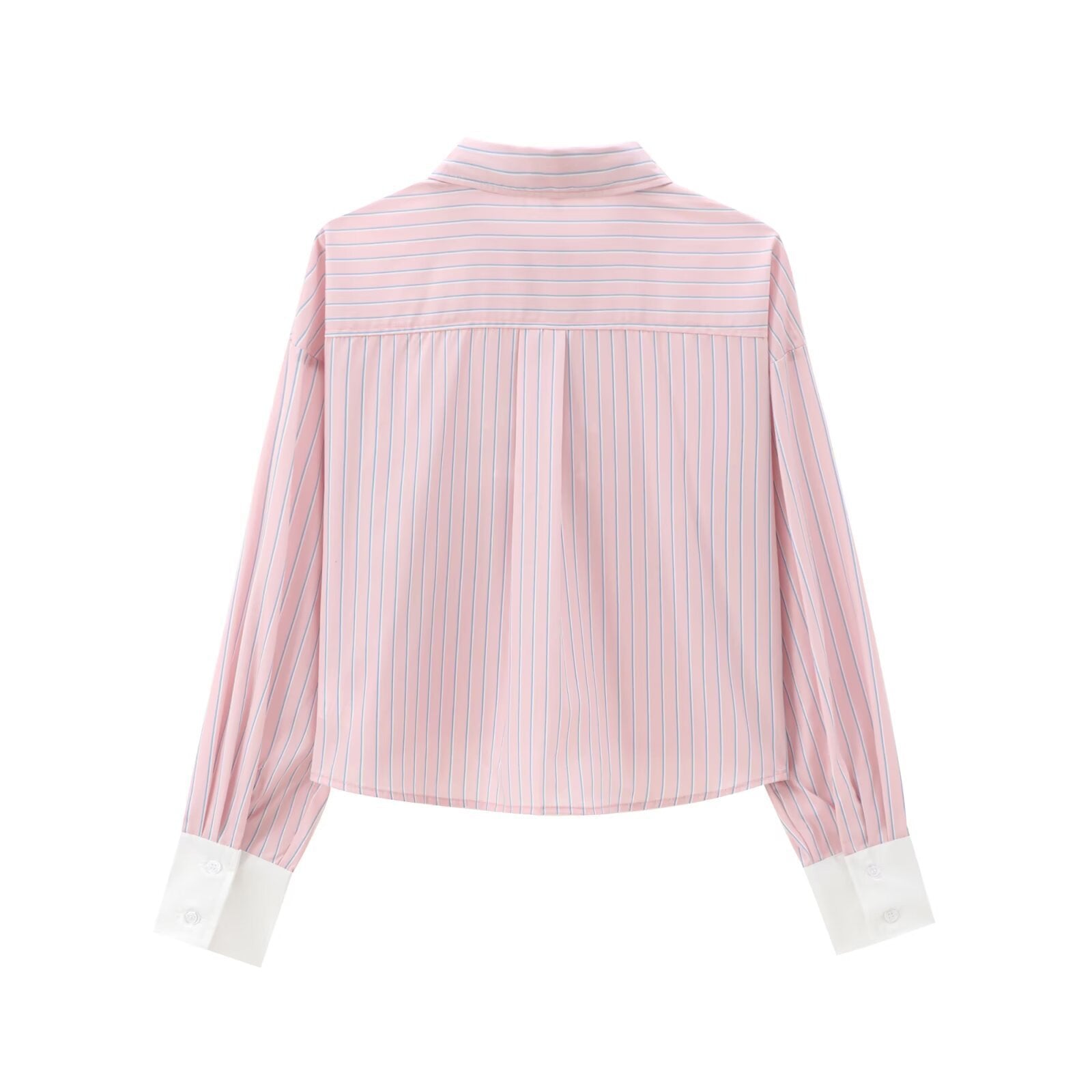 All-matching European And American Style Striped Long Sleeve Shirt