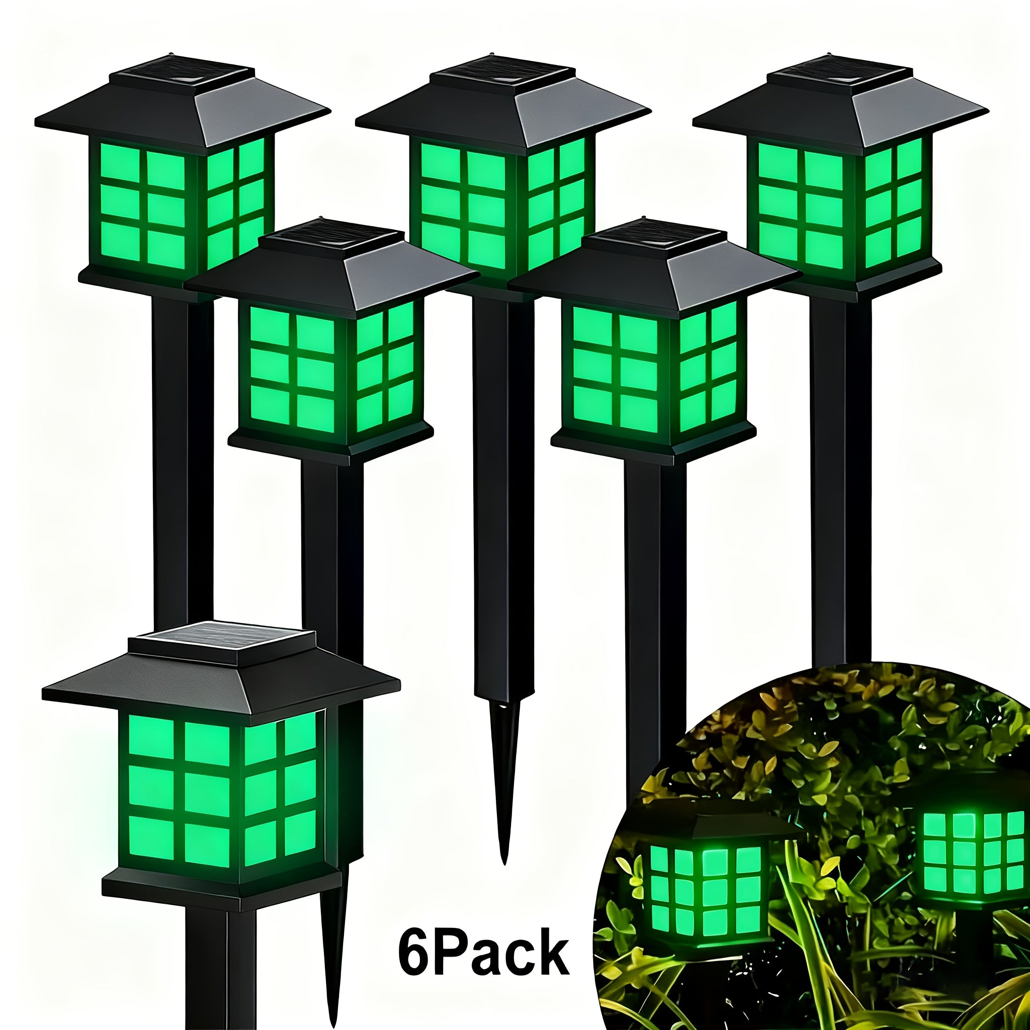 24/12/6pcs Halloween Solar Outdoor Lights, IP44 Waterproof Walkway Lights, LED Landscape Lighting Garden Lights, Suitable For Walkways, Driveways, Courtyards And Lawns, Solar Garden Decorations...