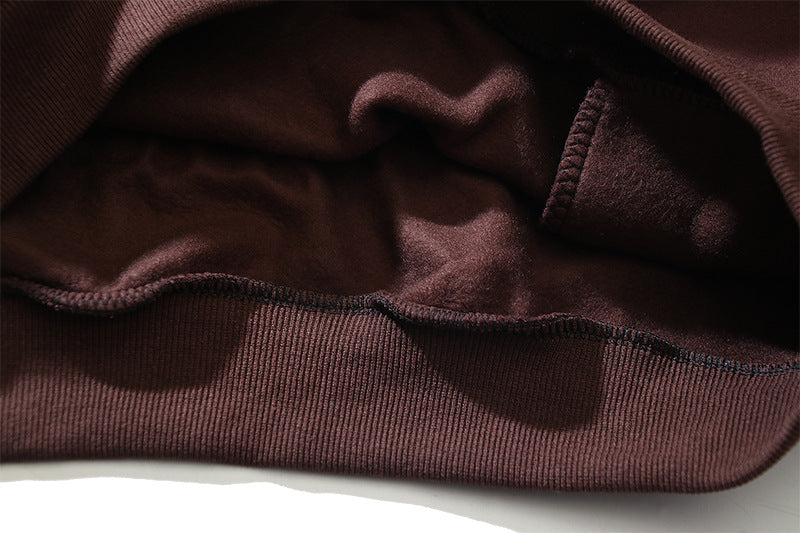 Broken Planet Puff Print Loose Fleece Casual Hooded Sweatshirt