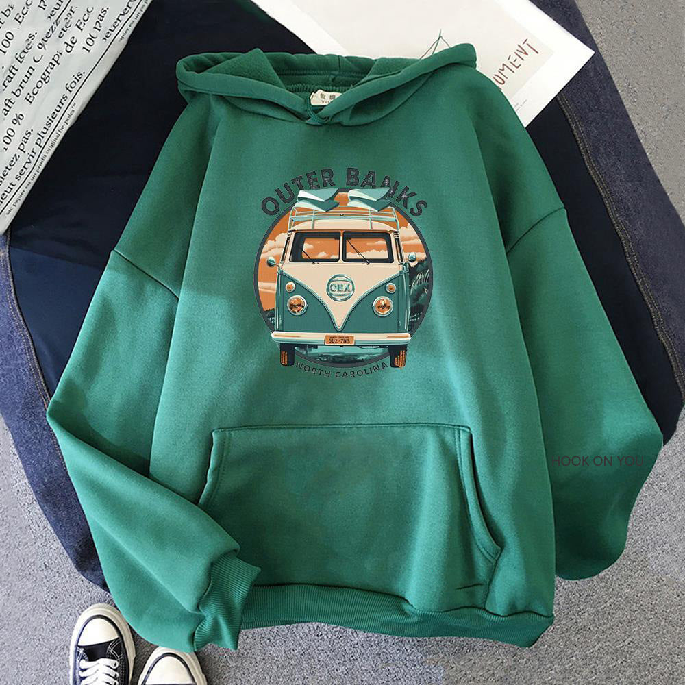 Cute Cartoon Fleece Lined Winter Hoodie