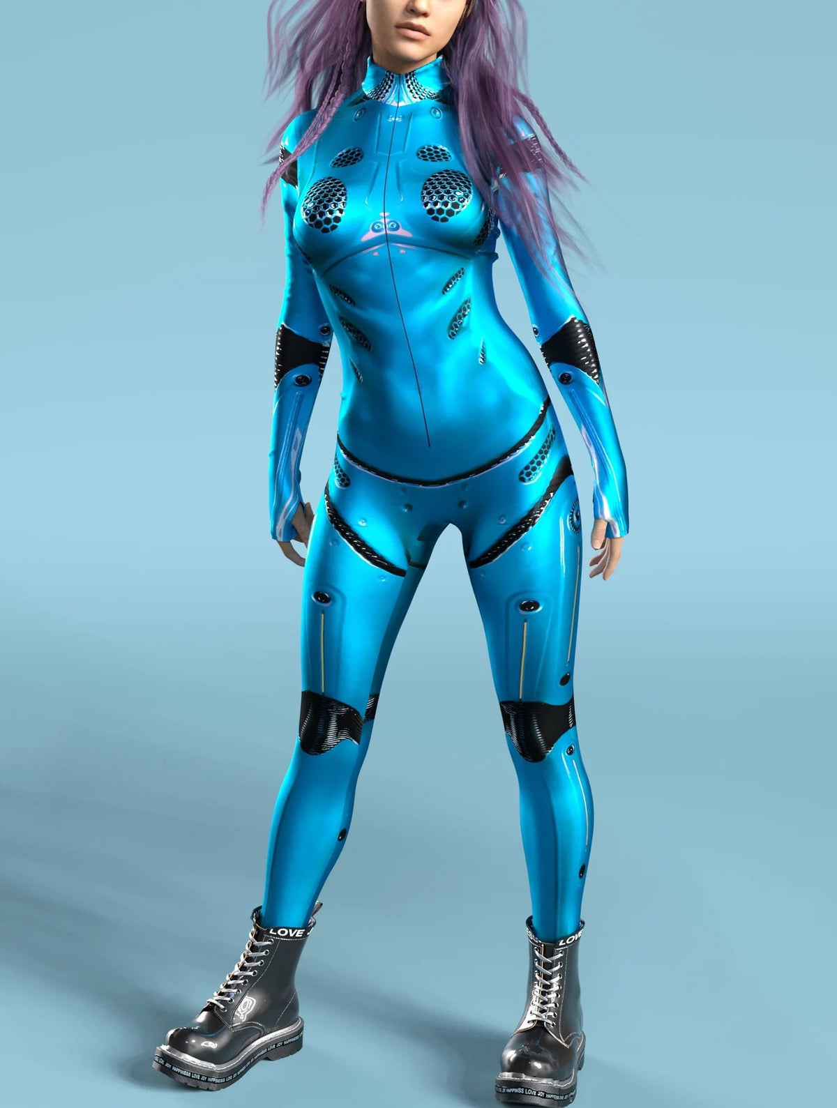 New Women's Printed Muscle Mecha Colorful Clothing
