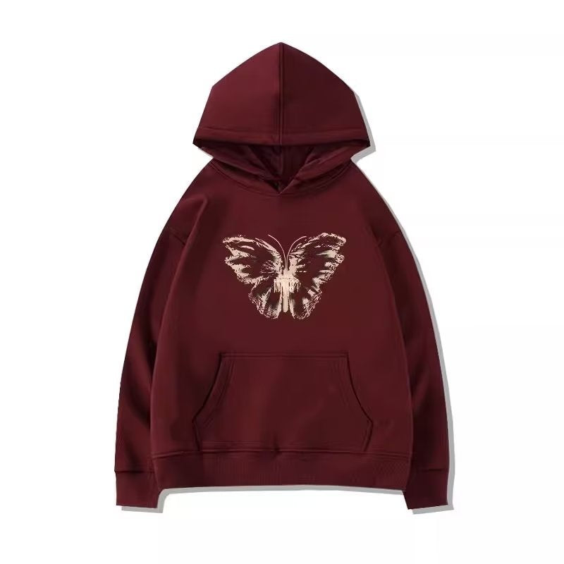 Women's Geometric Hooded Cotton Sweater - Cozy & Chic