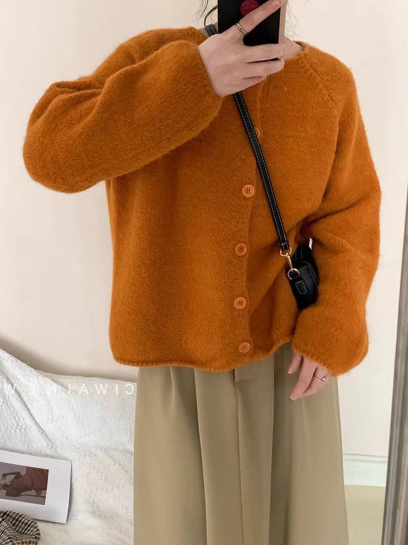 Fashion Loose and Slimming Outer Wear Thick Top