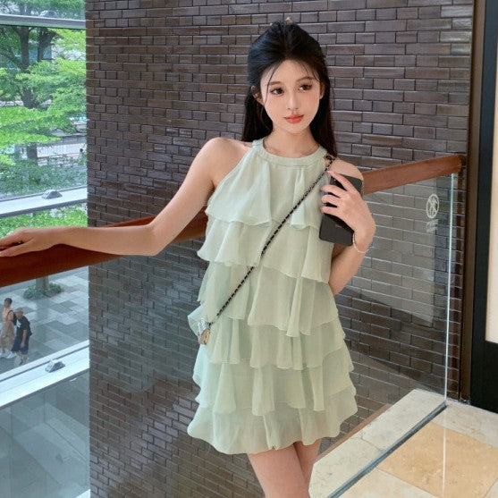 Ripple-effect High-end Sleeveless Dress