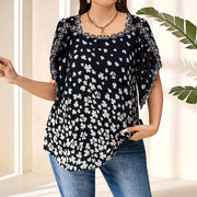 Lace Stitching Elegant Ladies' Shirt