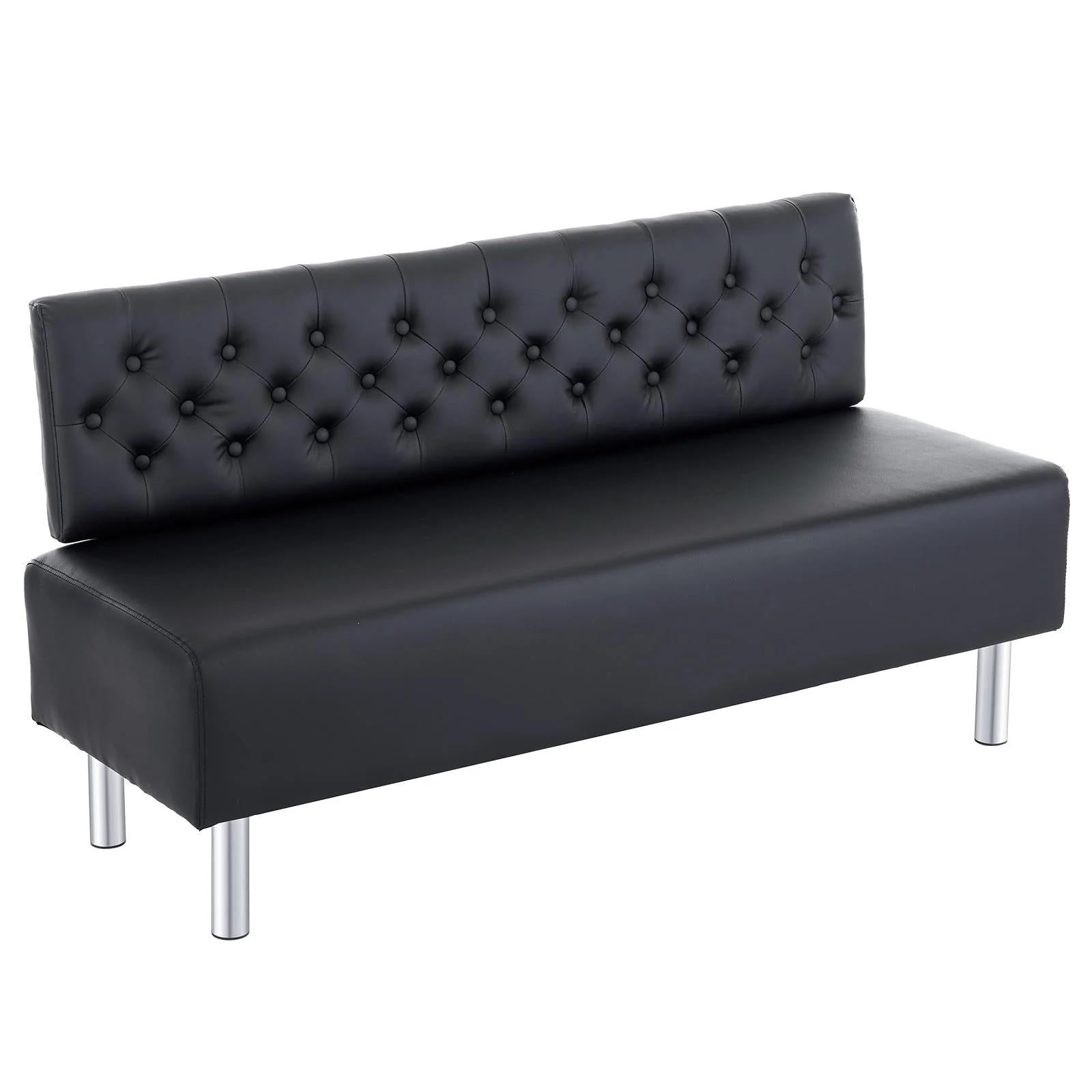 58.6‑Inch Button‑Tufted Reclining Office Chair with Upholstered Back