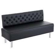 58.6‑Inch Button‑Tufted Reclining Office Chair with Upholstered Back