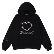 Women's Fleece-Lined Hooded Pullover Cozy Winter Sweatshirt