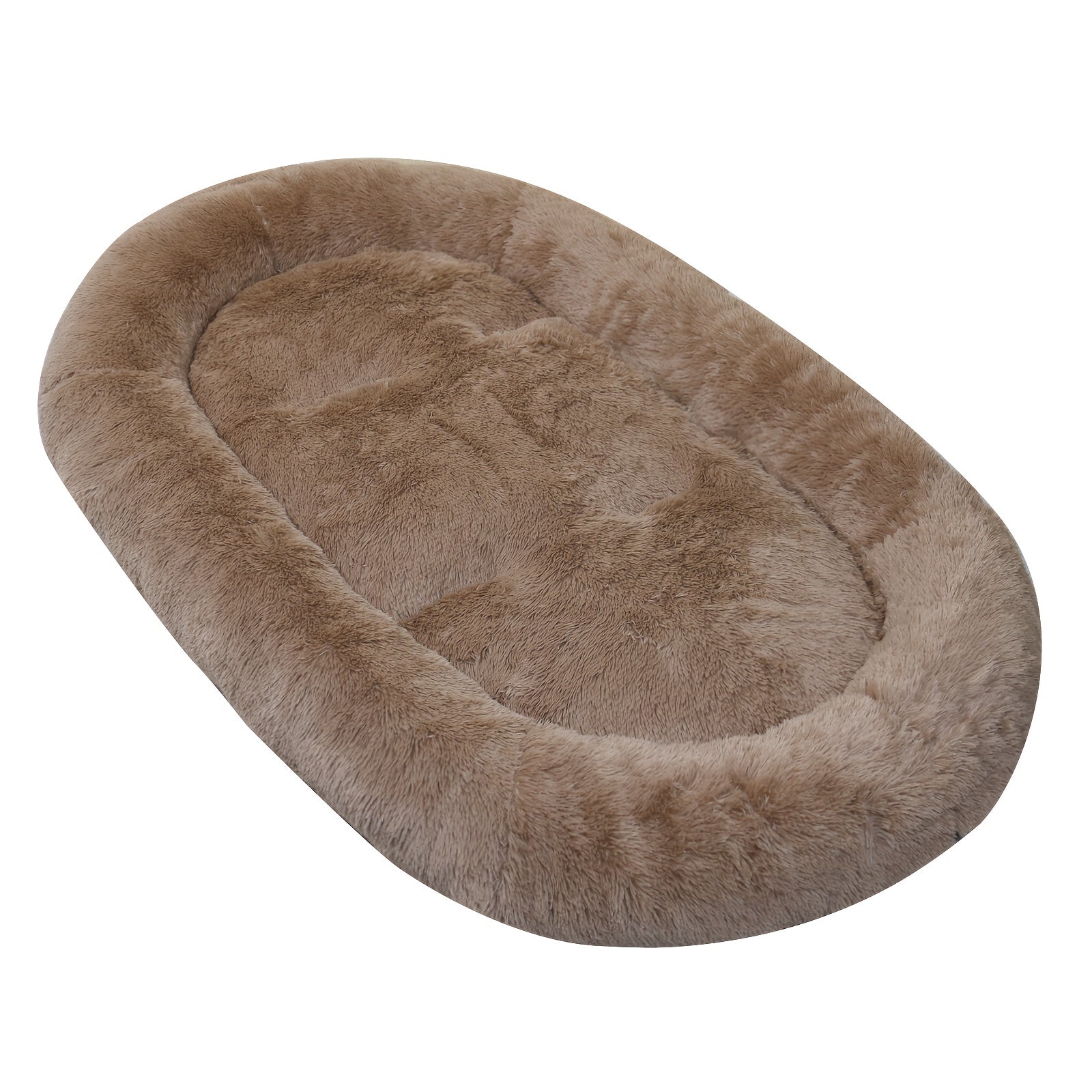 Human Dog Bed - 67x43x8 Plush Soft Fur Lounger With Non-slip Base For Secure Snuggling, 5 Colors
