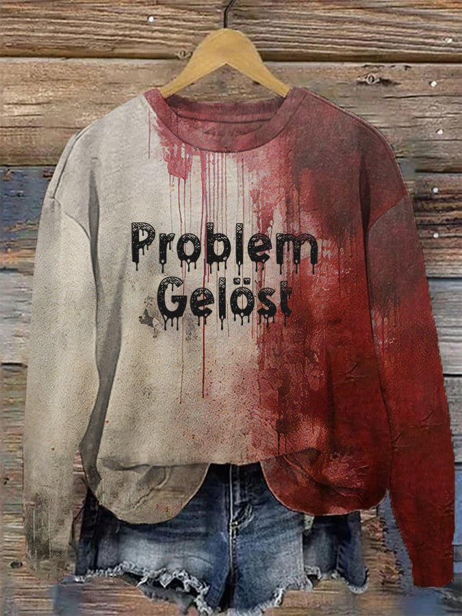Trendy Animal Print Streetwear Hoodless Sweater for All