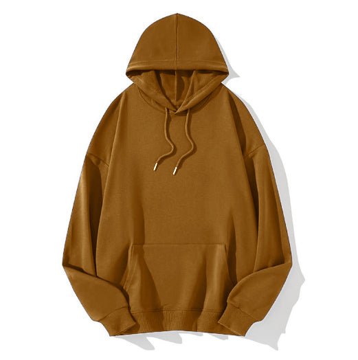 Cozy Drawstring Pocket Pullover Hoodie