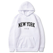 Women's Velvet Padded Printed Casual Sports Hoodie