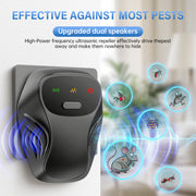 Ultrasonic Pest Repellent with Dual Speakers