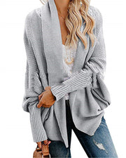 Women's New European And America Large Size Knitted Cardigan