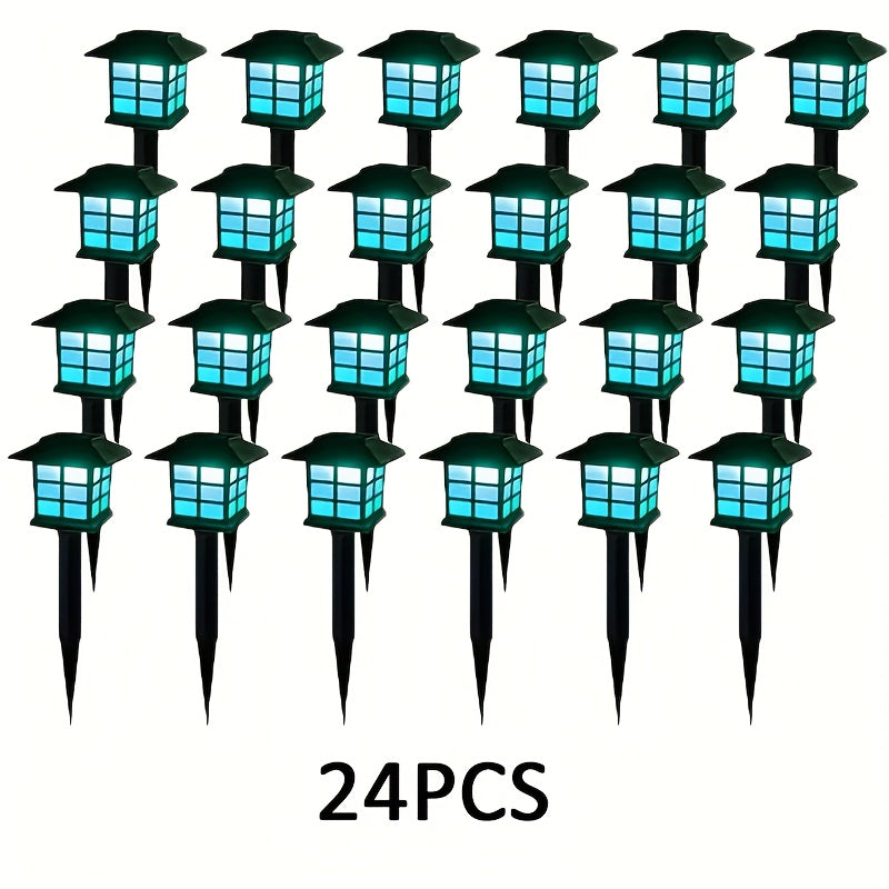24/12/6pcs Halloween Solar Outdoor Lights, IP44 Waterproof Walkway Lights, LED Landscape Lighting Garden Lights, Suitable For Walkways, Driveways, Courtyards And Lawns, Solar Garden Decorations...